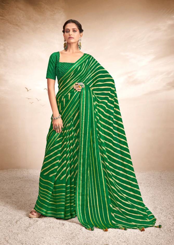 HEERNI New Fancy Ethnic Wear Chiffon Printed Designer Saree Collection
